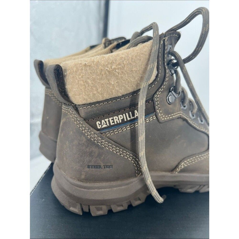 Caterpillar Tess ST Work Boots in Dark Grey Brown - Picture 2 of 7